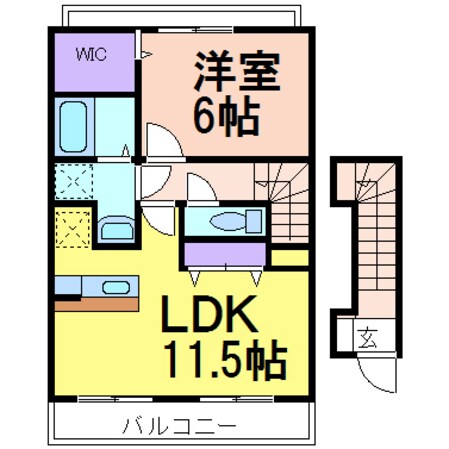 コンフォートC棟の物件間取画像